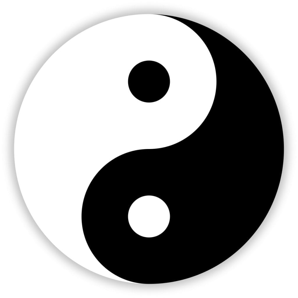 white and black
