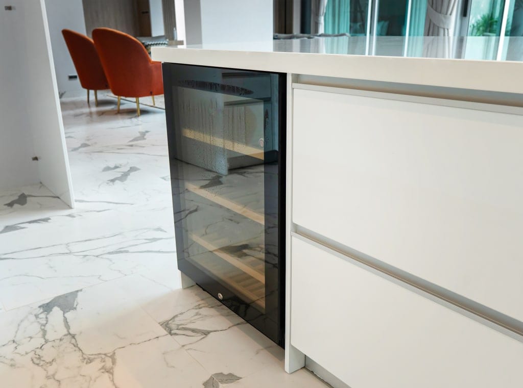 Built-in wine cooler