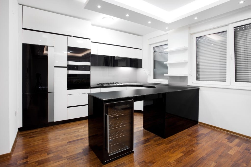 Cooling Wines in Kitchen