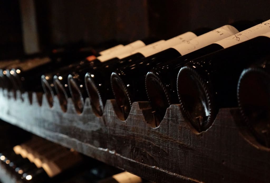 horizontal wine