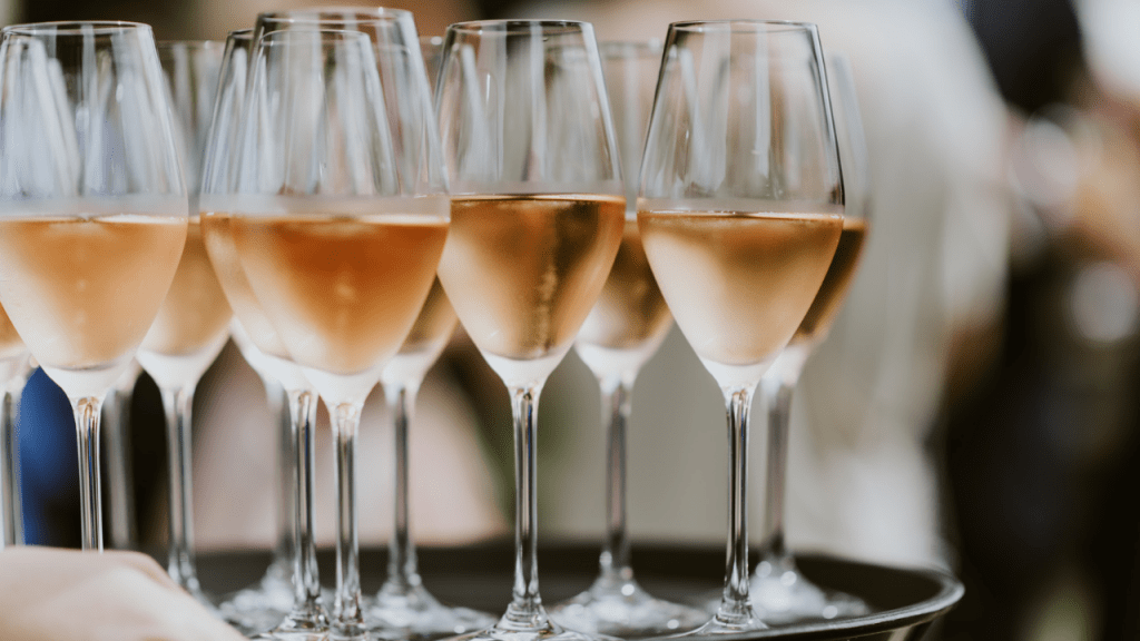 glasses with wine