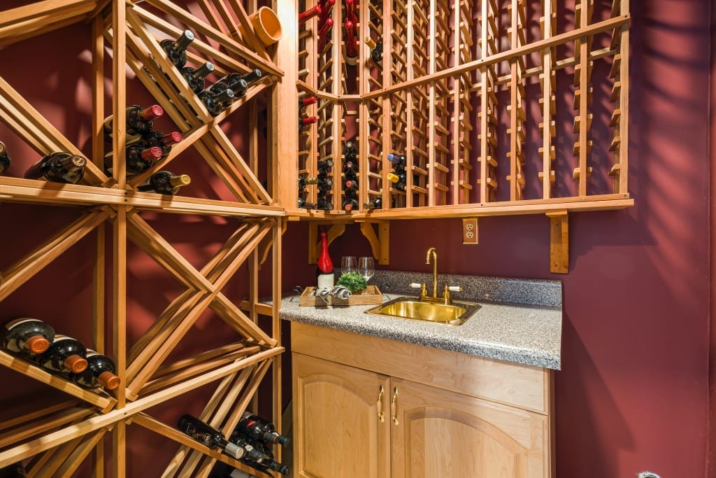 wood wine cellar