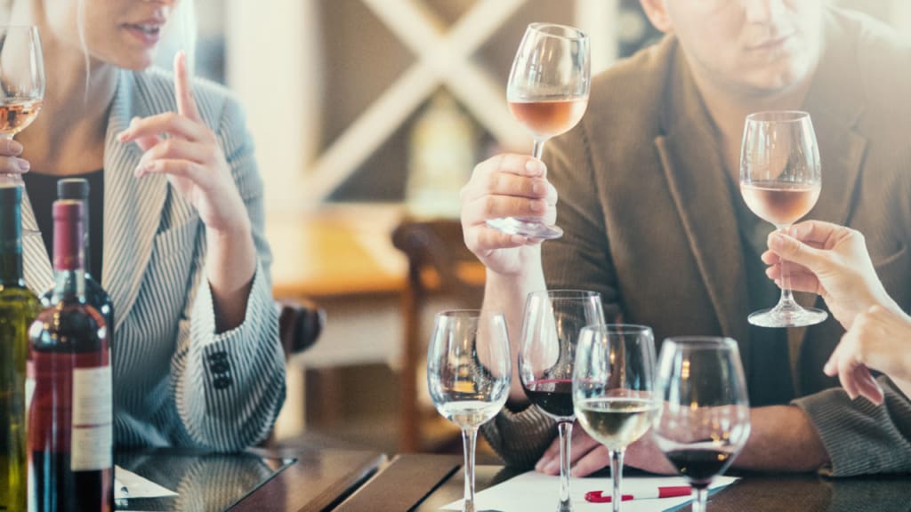 modern wine tasting