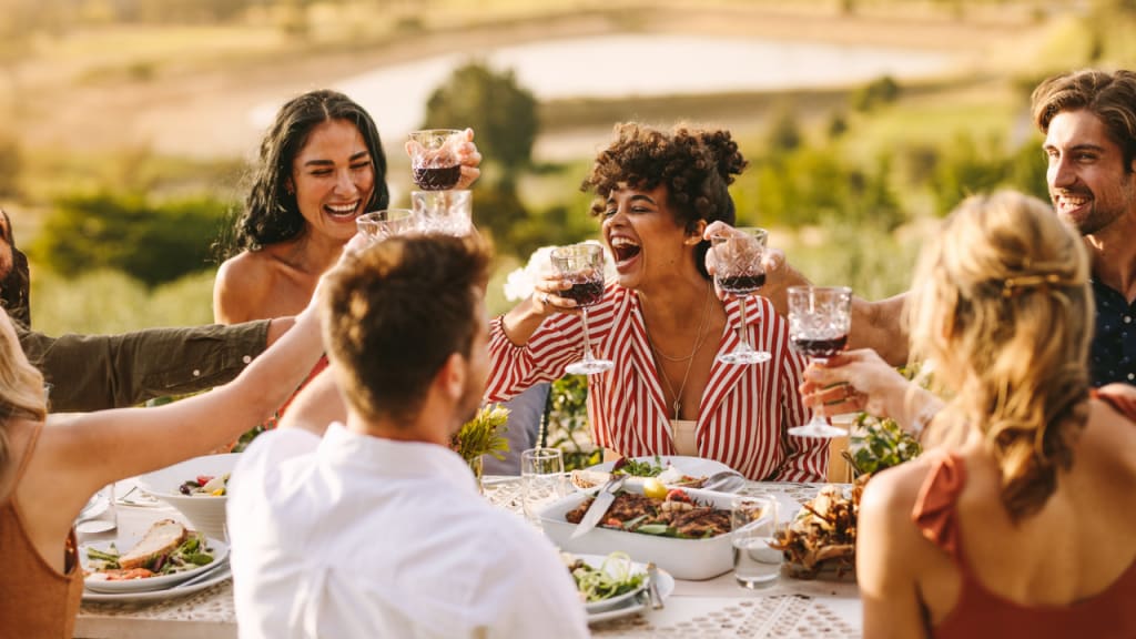 outdoor lunch party