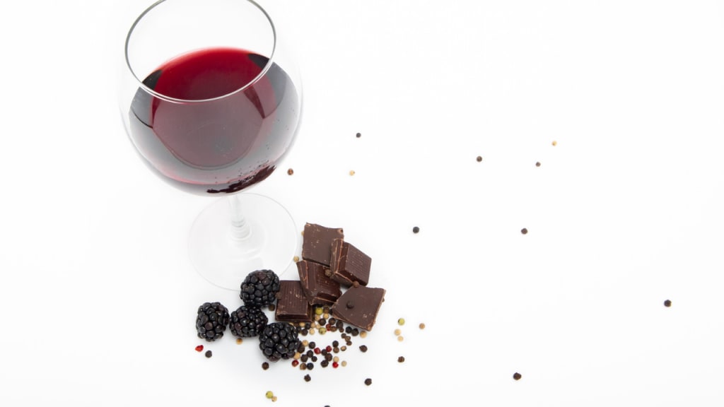 a glass of shiraz