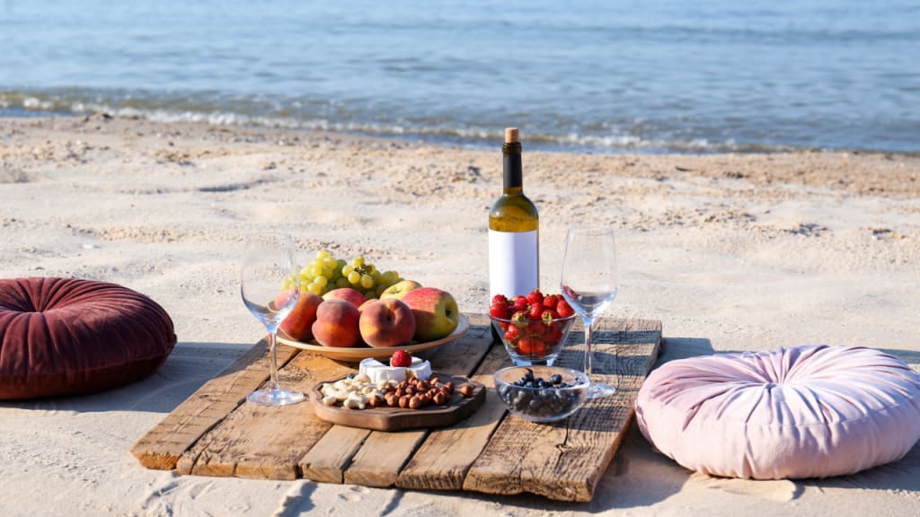 fruits on the beach