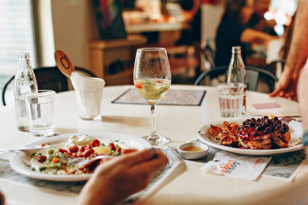 breakfast table
