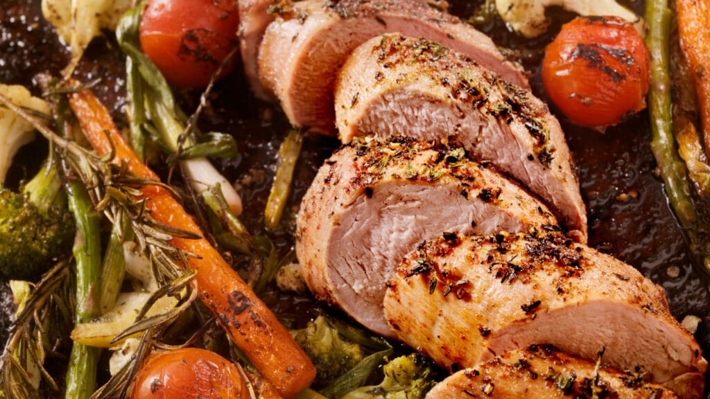 meat with vegetables